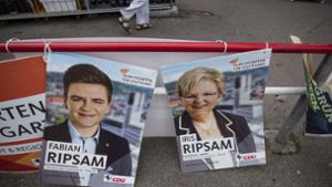 Plakate der CDU in Stuttgart – vor allem die ersten 20 Kandidaten sollen für den Wahlkampf tief in die Tasche greifen. Sieht man jedoch genauer hin, ist es bei anderen Parteien nicht anders. Foto: Lichtgut