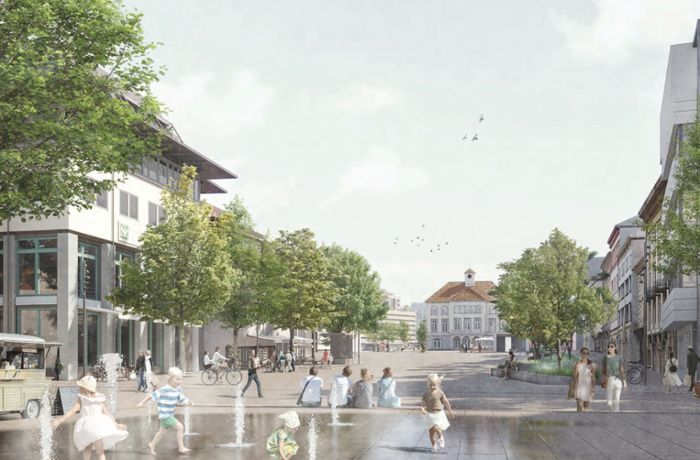 Sindelfinger Marktplatz vor seinem Facelifting: Gute Stube der Stadt wird ab 2025 renoviert