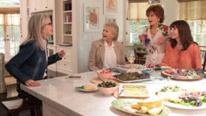 Treffen der „Book Club“-Freundinnen: Jane Fonda (zweite von rechts) mit Diane Keaton, Candice Bergen, und Mary Steenburgen (von links nach rechts). Foto: SquareOne Entertainment