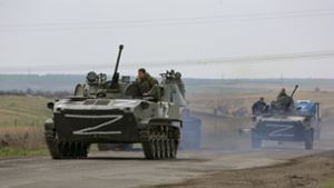 Russische Truppen auf dem Vormarsch. Foto: dpa/Alexei Alexandrov