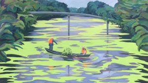 Seen- und Flußlandschaften haben es der  Künstlerin Sylvia Seelmann angetan, deren Arbeiten derzeit in der Galerie Z ausgestellt sind. Foto: Galerie Z/Sylvia Seelmann