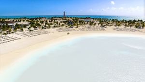 Wie gemalt: Wer die Privatinsel Ocean Cay besucht, ist auf den Bahamas, ohne wirklich dort zu sein. Foto: MSC Rights/Ivan Sarfatti