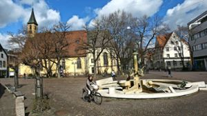 Der Schillerplatz ist ein zentraler Ort der Nürtinger Altstadt. Foto: Ines Rudel