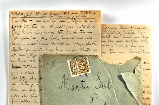 Der jüngste Neuzugang des Archivs: ein weiterer Kafka-Brief Foto: DLA Marbach/Chris Korner