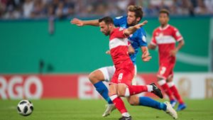 Gonzalo Castro und der VfB verloren in der Vorsaison im Pokal in Rostock mit 0:2. Foto: Baumann