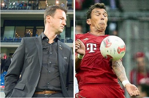 Was den VfB-Manager Bobic und den Bayern-Stürmer Mandzukic verbindet. Foto: dpa/Baumann