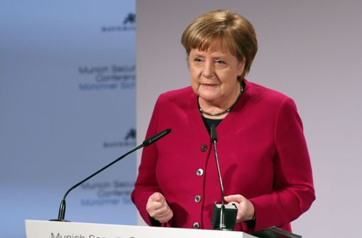 Angela Merkel hat in München eine leidenschaftliche Rede gehalten. Foto: Getty Images Europe