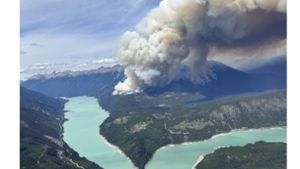 Waldbrände in der Nähe des Downton Lake im südlichen Teil von British Columbia. Foto: XinHua/d/a