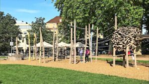 Einen Spielplatz wie den hier in der  Esslinger Parkanlage Maille wünschen sich die Freien Wähler auch für Stuttgart. Foto:  