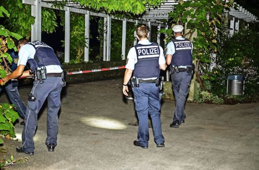 Kurz nach der Messerstecherei im Bietigheimer Bürgergarten im September nahm die Polizei den 19-jährigen Angeklagten fest. Foto: KS-Images.de
