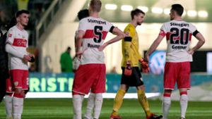 Der VfB Stuttgart konnte sich gegen den VfL Wolfsburg nicht durchsetzten. Foto: dpa