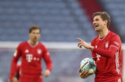 Thomas Müller spielte mit dem FC Bayern München nur 1:1 gegen Werder Bremen. Foto: dpa/Matthias Schrader