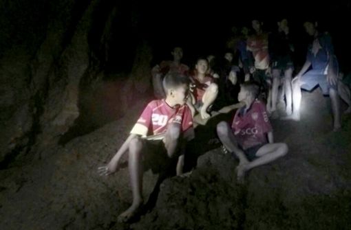 Die Kinder sind seit eineinhalb Wochen in der Höhle gefangen. Foto: XinHua