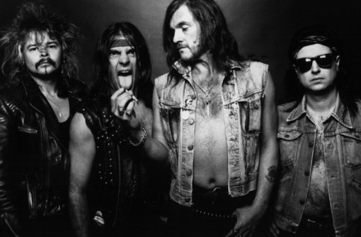 Motörhead in ihrer ehemaligen Besetzung (von links): Phil Taylor, Würzel, Lemmy Kilmister und Phil Campbell. Foto: dpa