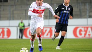 Starke Partie für den VfB II in Freiburg: Tobias Werner (li.). Foto: Baumann