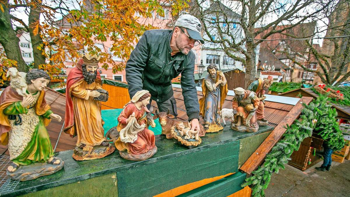 Mittelalter- und Weihnachtsmarkt in Esslingen: Ab Donnerstag sind die Stände geöffnet