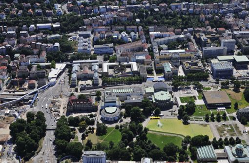 Stuttgart, wohin? „Über Stadtentwicklung muss geredet werden“, sagt der Architekt Thomas Herrmann: Blick auf die Kulturmeile. Foto: Storck