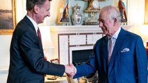Finanzminister Jeremy Hunt und König Charles III. trafen sich am 5. März im Buckingham-Palast. Foto: getty/AARON CHOWN/POOL/AFP