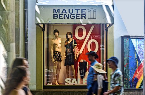 Maute Benger, ein Traditionsgeschäft in der Stuttgarter City, verabschiedet sich im Sommer 2023. Foto: Lichtgut/Max Kovalenko