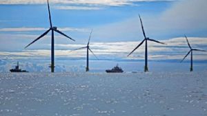 Der Offshore-Park – ein Windpark auf hoher ­See – der EnBW in der Ostsee: Baltic 2 wurde im September 2015 in Betrieb genommen. Foto: dpa