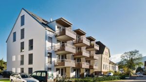 Wohnungsbau einer projektierten Baugemeinschaft in der Ortsmitte von Buchholz, einem Teilort der Stadt Waldkirch, mit zwölf Wohnungen. Rund 2450 Euro kostete der Quadratmeter Wohnfläche  im Schnitt. Foto: Markus Herb