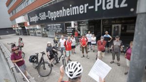 Der vernachlässigte Joseph-Süß-Oppenheimer-Platz ist seit langem Gegenstand von Diskussionen. Foto: Lichtgut/Julian Rettig