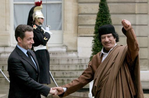Nicolas Sarkozy soll Wahlkampfspenden aus Muammar al-Gaddafis Libyen erhalten haben. Foto: EPA