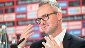 Alexander Wehrle formt den neuen VfB Stuttgart. Foto: dpa/Bernd Weißbrod