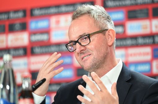Alexander Wehrle formt den neuen VfB Stuttgart. Foto: dpa/Bernd Weißbrod