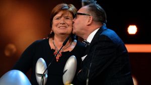 Christine Westermann und Götz Alsmann bei der Preisverleihung in Köln. Foto: Getty