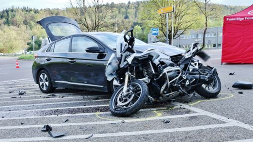 Der 59-jährige Motorradfahrer kam bei dem Unfall ums Leben. Foto: 7aktuell.de/Kevin Lermer/7aktuell.de | Kevin Lermer