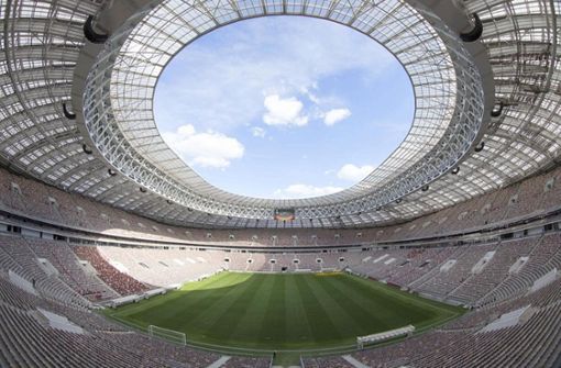 Im Moskauer Luschniki-Stadion findet unter anderem das Endspiel der Fußball-WM 2018 statt. Foto: dpa