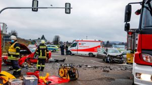 Ein Porschefahrer hat im Kreis Göppingen einen schweren Unfall verursacht. Foto: 7aktuell.de/Christina Zambito