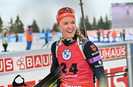 Olympiasiegerin, Weltmeisterin – so kann Denise Herrmann-Wick getrost aufhören. Foto: dpa/Martin Schutt
