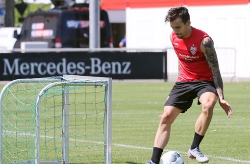 Anastasios Donis wird wohl nicht mehr lange beim VfB trainieren. Foto: Pressefoto Baumann