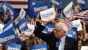 Bernie Sanders hat die zweite Vorwahl der US-Demokraten knapp gewonnen. Foto: AFP/TIMOTHY A. CLARY