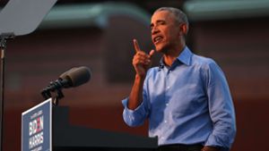 „Er hat es vermasselt“ – Barack Obama lässt kein gutes Haar an Donald Trump. Foto: AFP/Michael M. Santiago