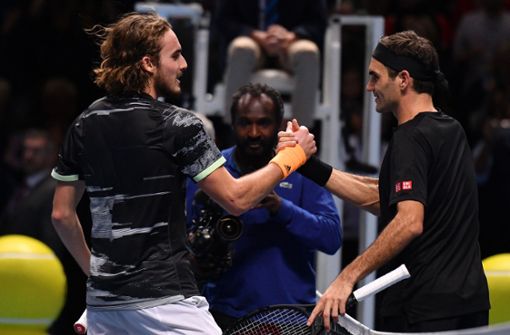Rodger Federer musste sich dem Griechen Stefanos Tsitsipas geschlagen geben. Foto: AFP/DANIEL LEAL-OLIVAS