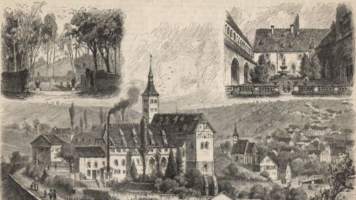 Die Postkarte mit Ansicht des Klosters als Fabrik gehört zum Fundus des Denkendorfer Heimatmuseums. Foto: /Heimatmuseum