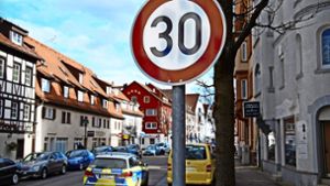 Tempo 30 auf der inneren Ulmer Straße: Diese Geschwindigkeit gilt laut Stadt auf 70 Prozent der Straßen in Stuttgart. Foto: Mathias Kuhn
