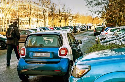 Parkplätze sind auf dem Hohenheimer Unicampus ein rares Gut. Foto: Lichtgut/Max Kovalenko