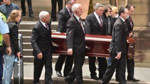 Große Trauer um den verstorben Gitarristen Malcolm Young. Foto: AFP