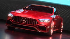 Beim Genfer Autosalon wurde das Mercedes-AMG GT Concept präsentiert. Weitere Neuheiten zeigt unsere Bilderstrecke. Foto: dpa