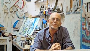 Der malende Musiker Silvano Manco ist ein Urgestein in Bussana Nuova Foto: Olderdissen
