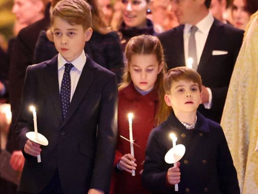 Prinz Louis (r.) mit seinen Geschwistern Prinz George und Prinzessin Charlotte. Foto: imago/Avalon.red