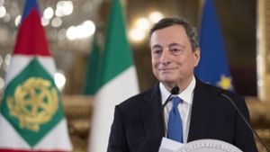 Mario Draghi, der Ex-EZB-Chef, soll Italien aus der Krise führen. Eine heikle Aufgabe. Foto: dpa/Alessandra Tarantino
