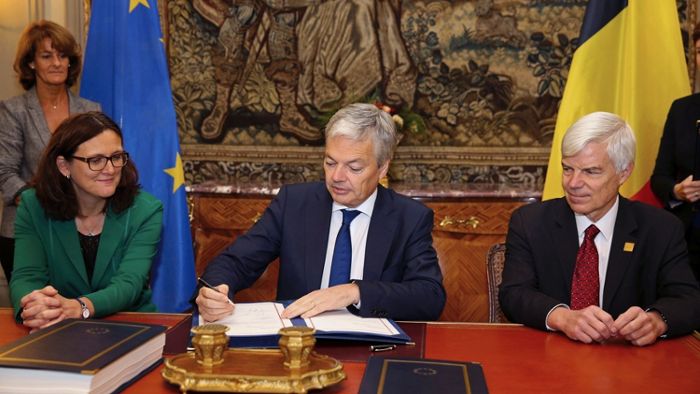 Belgien hat Handelsabkommen Ceta unterzeichnet