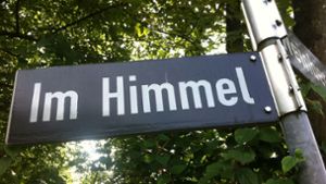 Solche malerischen Straßennamen wie in Stuttgart-Vaihingen sind eher selten. Foto: Decksmann