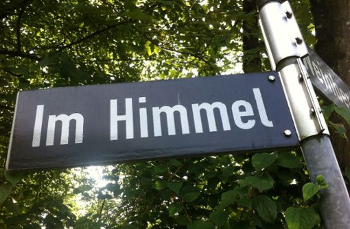 Solche malerischen Straßennamen wie in Stuttgart-Vaihingen sind eher selten. Foto: Decksmann