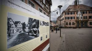 Der historische Stadtrundgang führt auch über den Murrhardter Marktplatz. Foto: Gottfried Stoppel